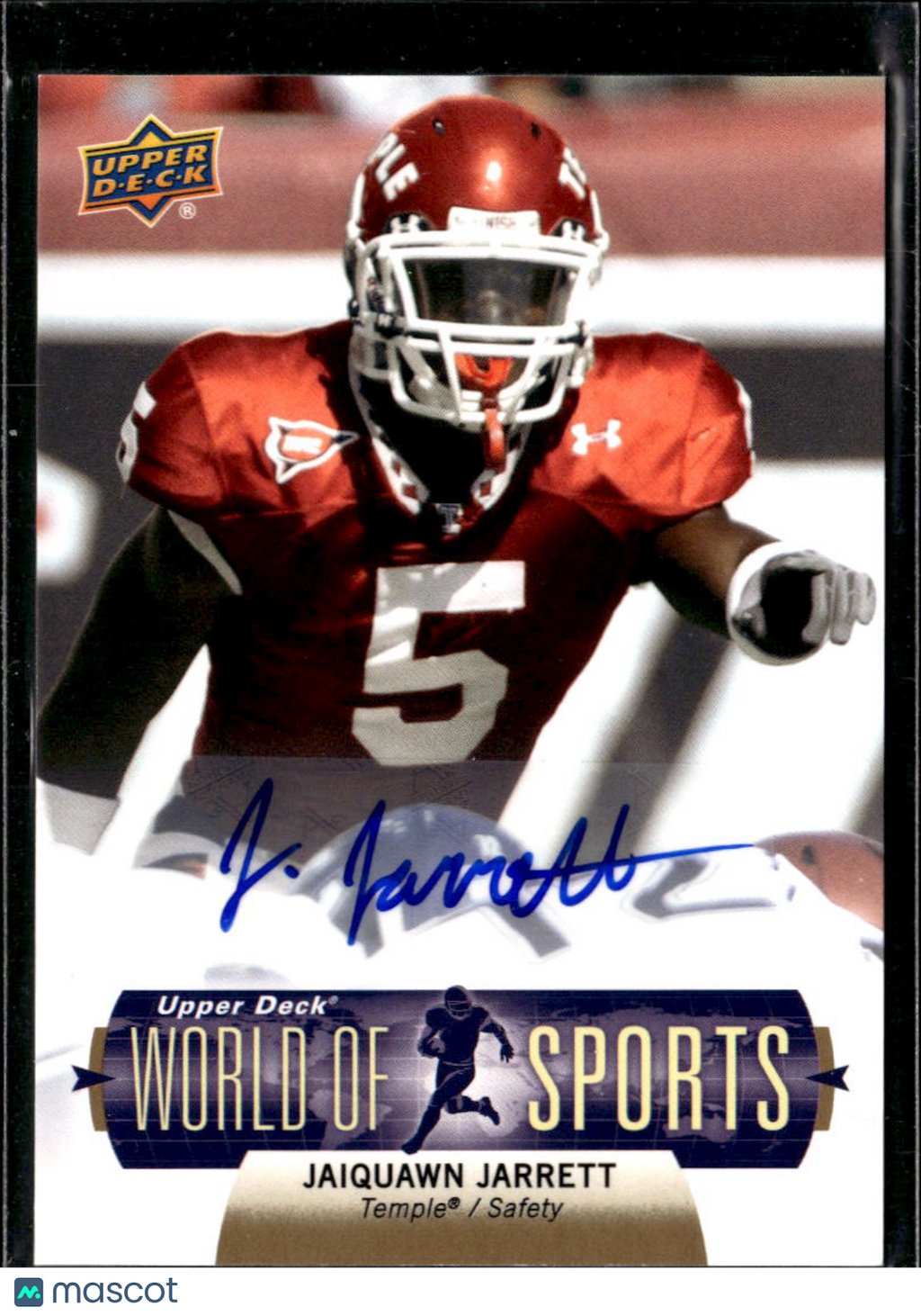 Jaiquawn Jarrett 2011 Upper Deck Auto Autograph Temple Owls