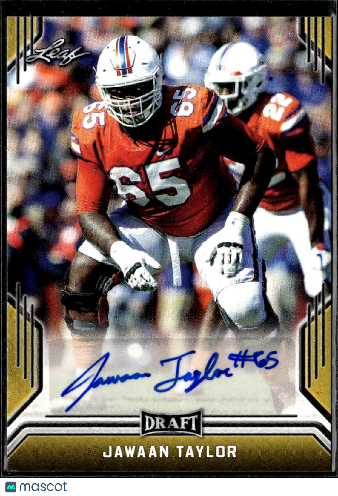 Jawaan Taylor 2019 Leaf Draft Auto Autograph RC Rookie Florida Gators