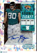 Taven Bryan 2018 Contenders Auto Autograph Cracked Ice RC 21/24 Jaguars