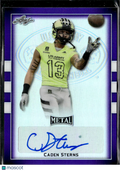 Caden Sterns 2018 Leaf Metal US Army Auto Autograph RC 1/25 Texas Longhorns