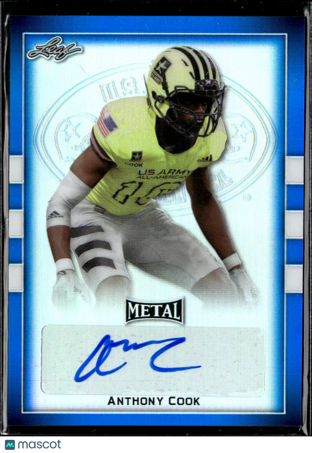 Anthony Cook 2018 Leaf Metal Auto Autograph RC 10/30 Texas Longhorns