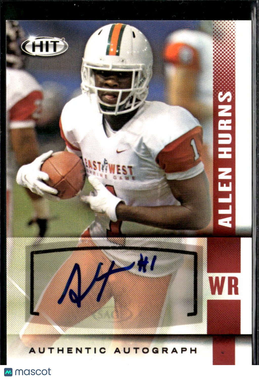 Allen Hurns 2014 SAGE HIT Auto Autograph RC Miami Hurricanes