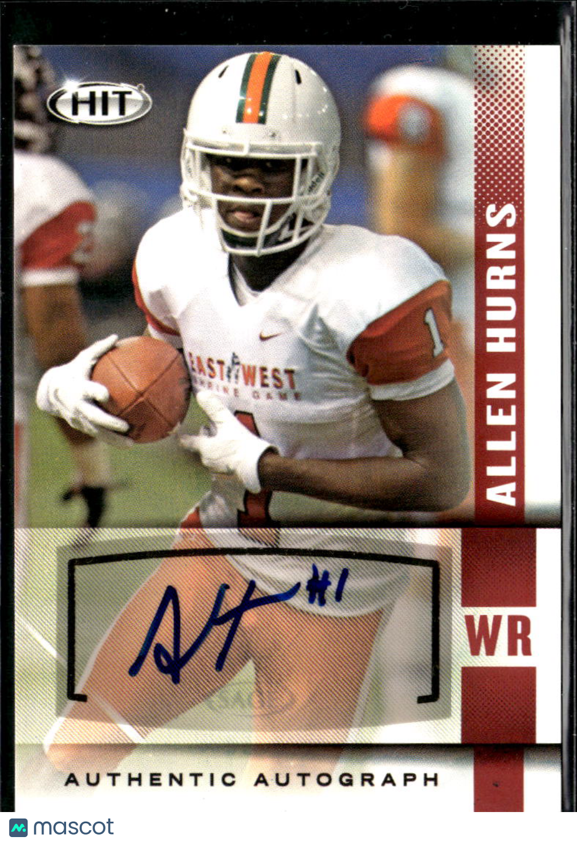 Allen Hurns 2014 SAGE HIT Auto Autograph RC Miami Hurricanes