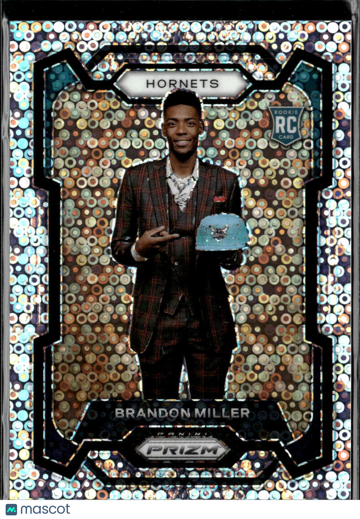 Brandon Miller 2023-24 Prizm Variation Disco SSP RC Charlotte Hornets