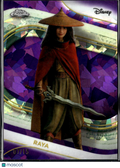 Raya 2025 Topps Chrome Sapphire Disney Purple Refractor 7/15 #192