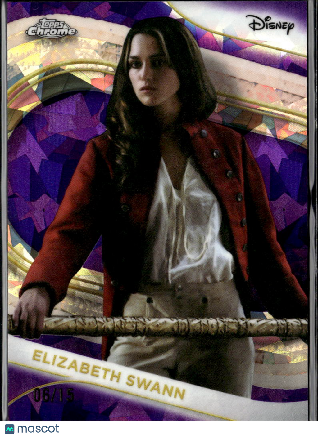 Elizabeth Swann 2025 Topps Chrome Sapphire Disney Purple Refractor 6/15 #4
