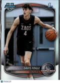 Davis Fogle 2025 Bowman Chrome 1st Refractor 420/499 Gonzaga Bulldogs