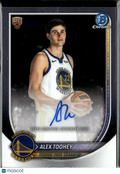 Alex Toohey 2025 Bowman Chrome Auto Autograph RC Golden State Warriors