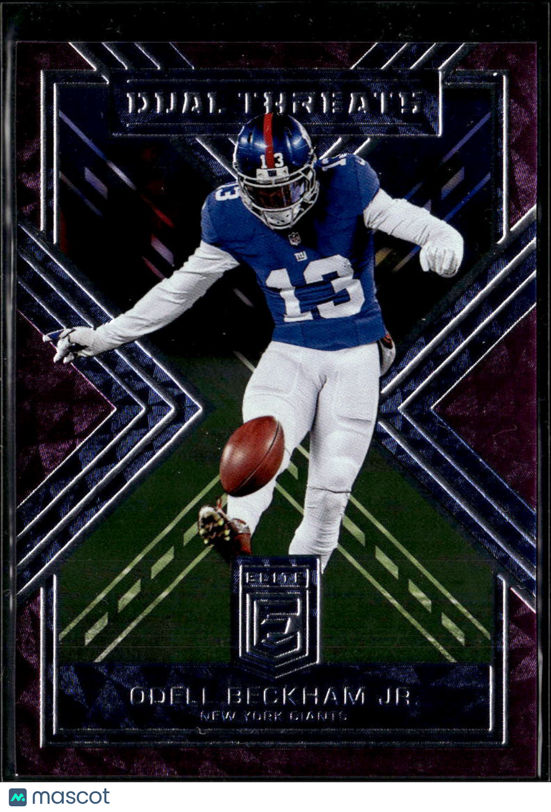 Odell Beckham Jr. 2018 Elite Dual Threats Purple 20/75 New York Giants