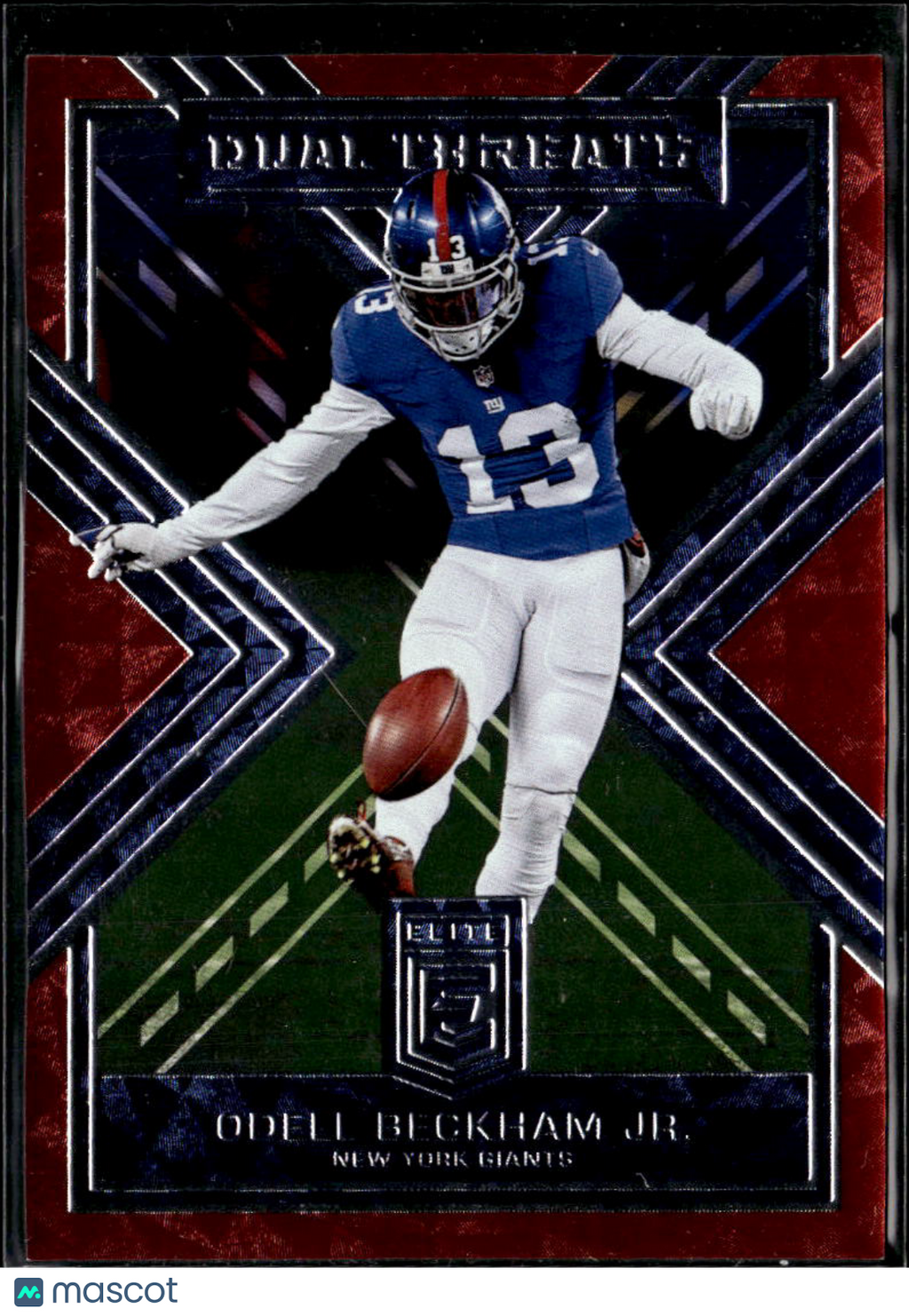 Odell Beckham Jr. 2018 Elite Dual Threats Red 50/99 New York Giants