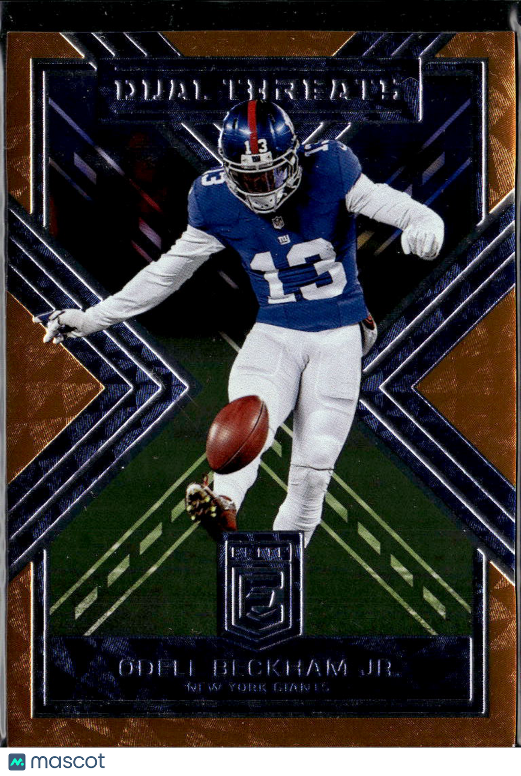 Odell Beckham Jr. 2018 Elite Dual Threats Orange 9/25 New York Giants
