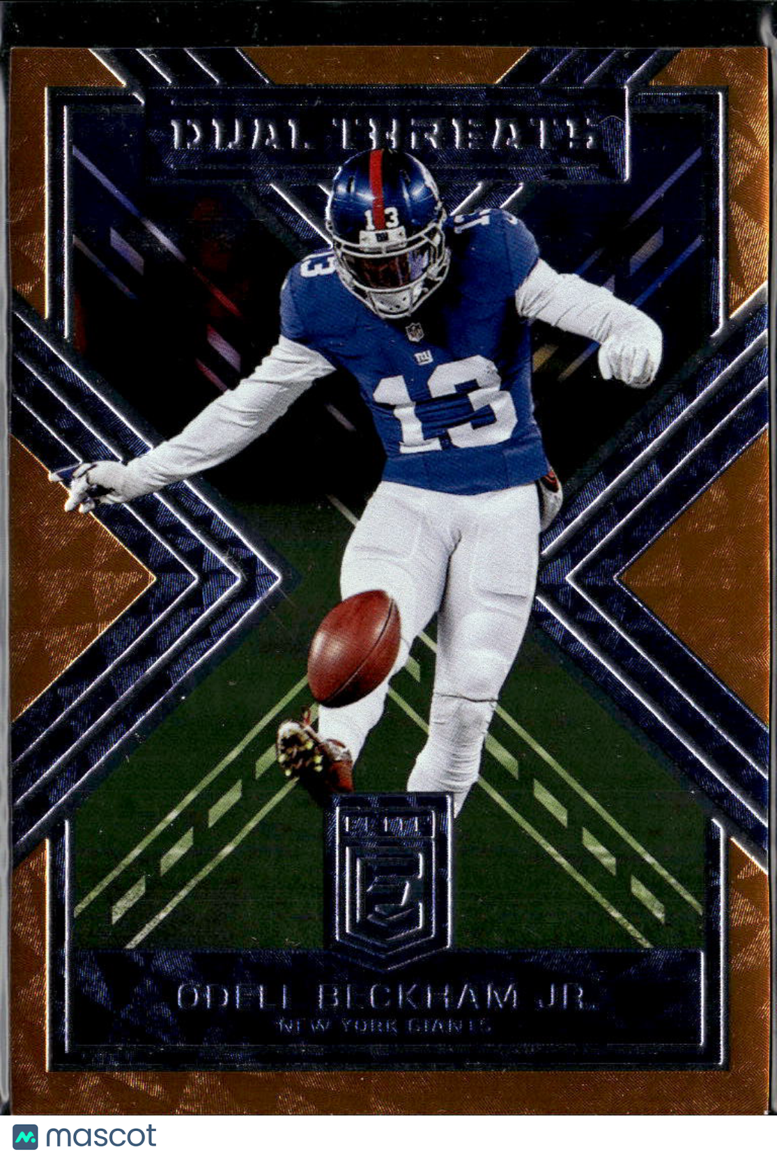 Odell Beckham Jr. 2018 Elite Dual Threats Orange 9/25 New York Giants