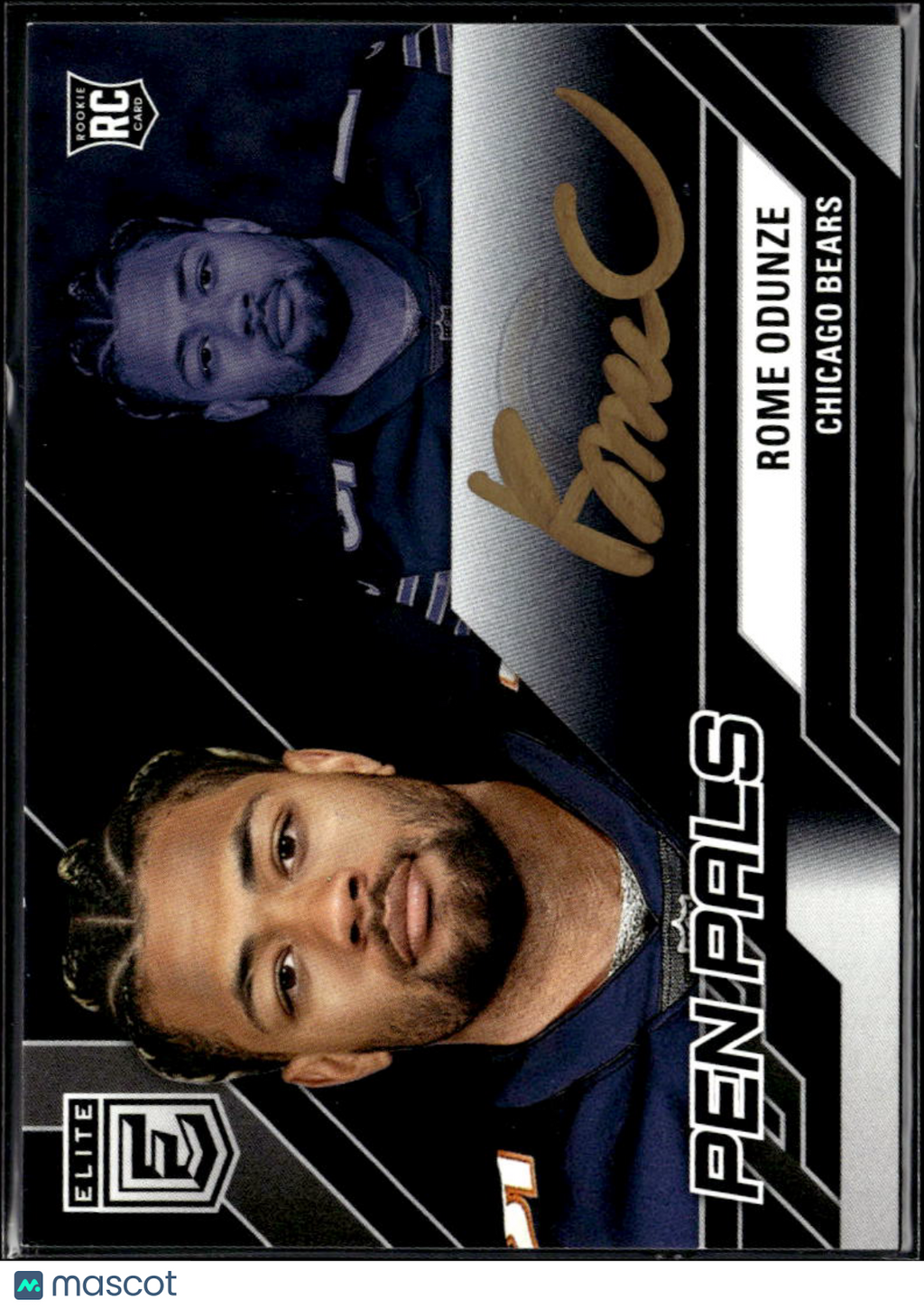 Rome Odunze 2024 Elite Pen Pals GOLD Ink Auto Autograph Chicago Bears