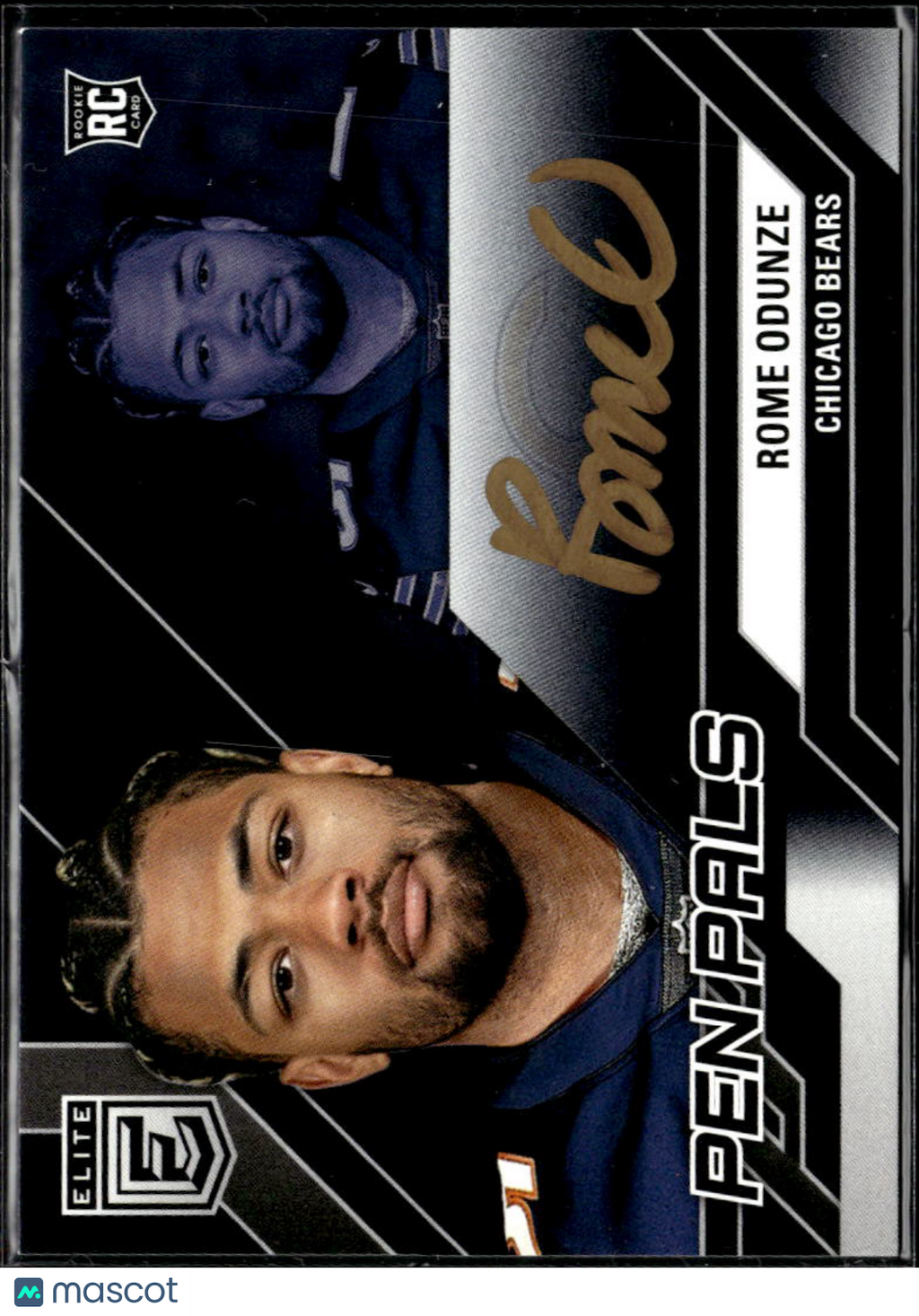 Rome Odunze 2024 Elite Pen Pals GOLD Ink Auto Autograph Chicago Bears