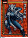 White Fox 2026 Topps Chrome Marvel Orange Wave Refractor 9/25 #196