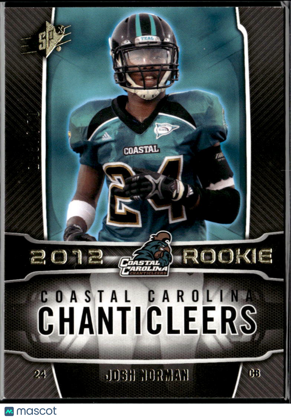 Josh Norman 2012 Upper Deck SPx Rookie RC 193/750 Coastal Carolina Chanticleers