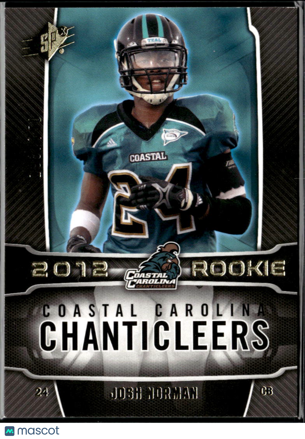 Josh Norman 2012 Upper Deck SPx Rookie RC 193/750 Coastal Carolina Chanticleers