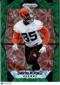David Njoku 2017 Prizm Green Scope Prizm Rookie RC 35/99 Cleveland Browns