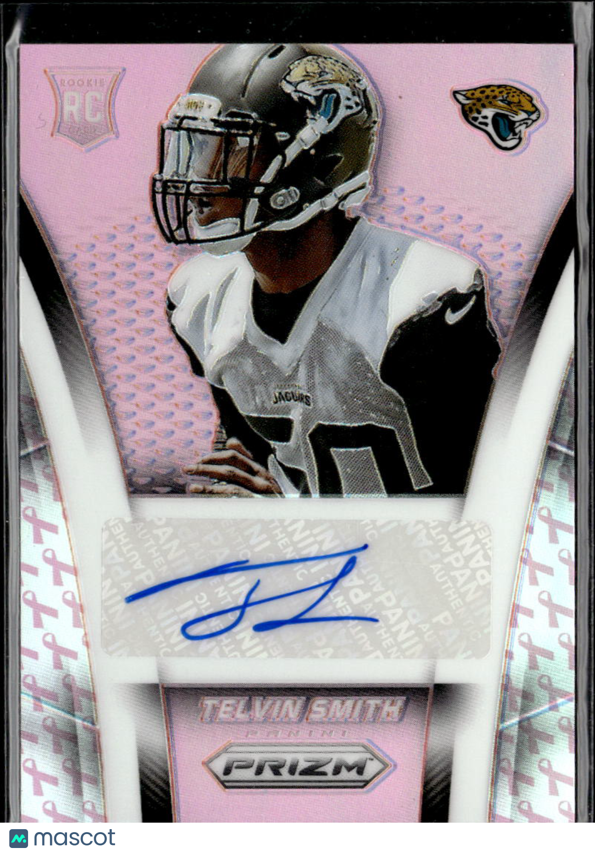 Telvin Smith 2014 Prizm Auto Autograph RC Pink Ribbon /100 Jacksonville Jaguars