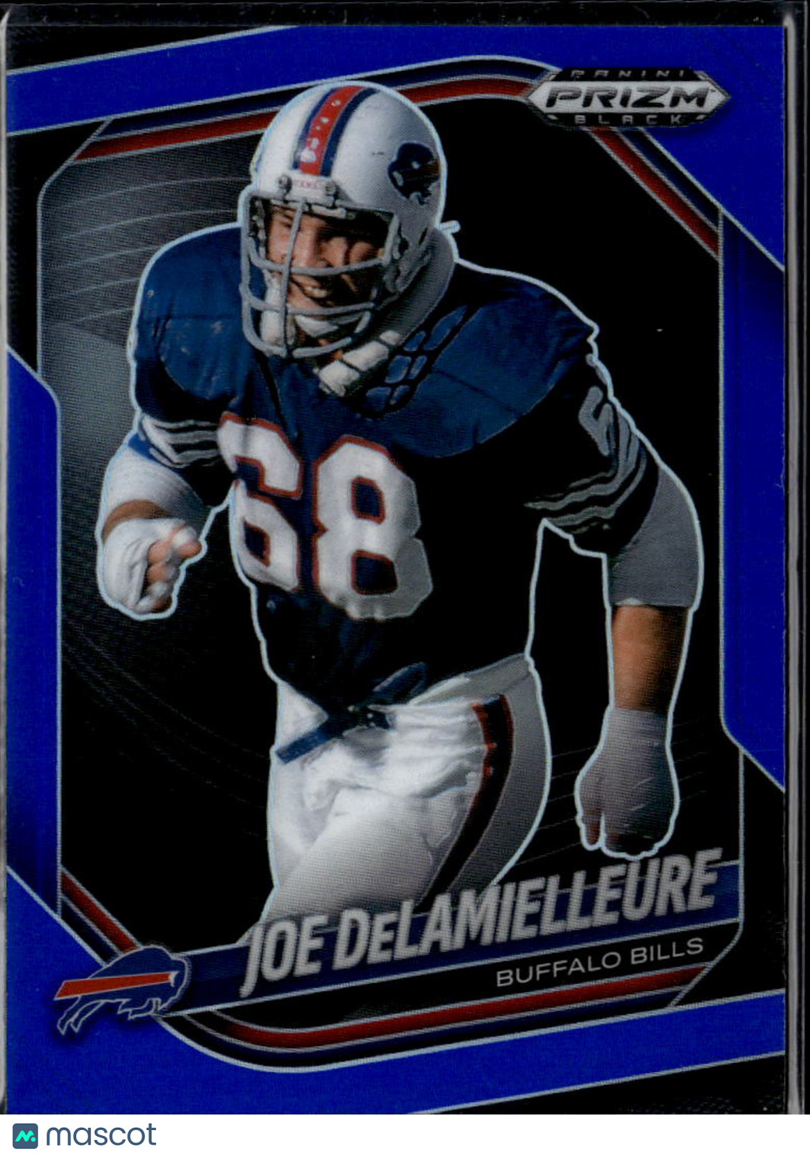 Joe DeLamielleure 2025 Prizm Black Blue 6/199 Buffalo Bills
