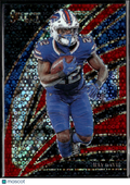 Ray Davis 2025 Select Red Disco Prizm /49 Buffalo Bills