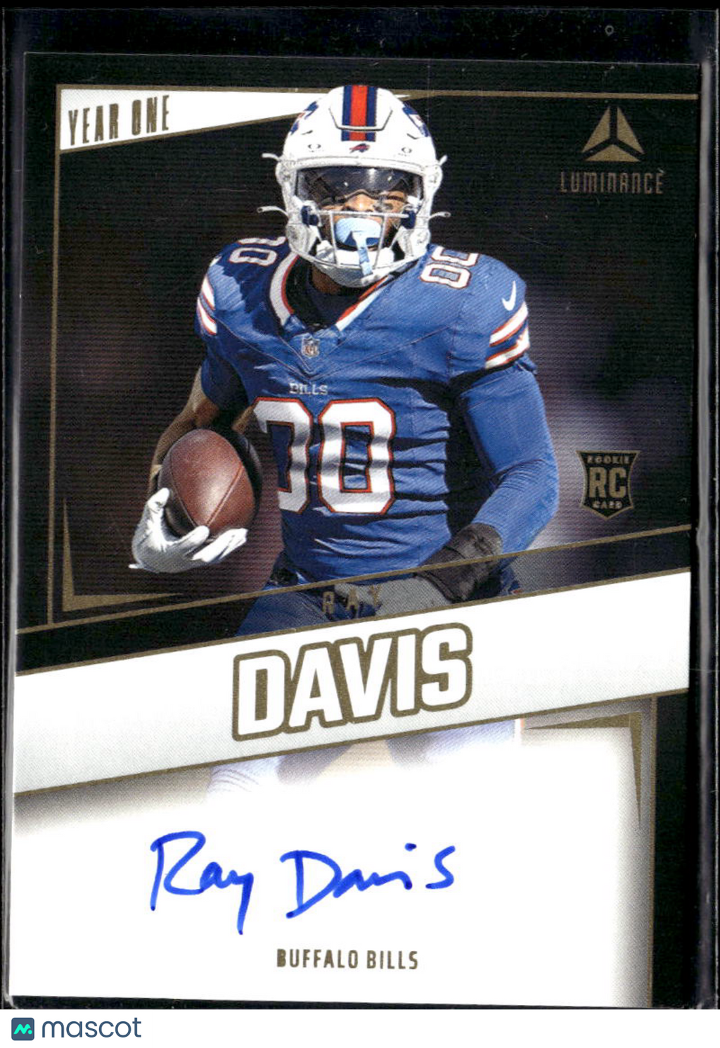 Ray Davis 2024 Luminance Year One Auto Autograph RC Buffalo Bills