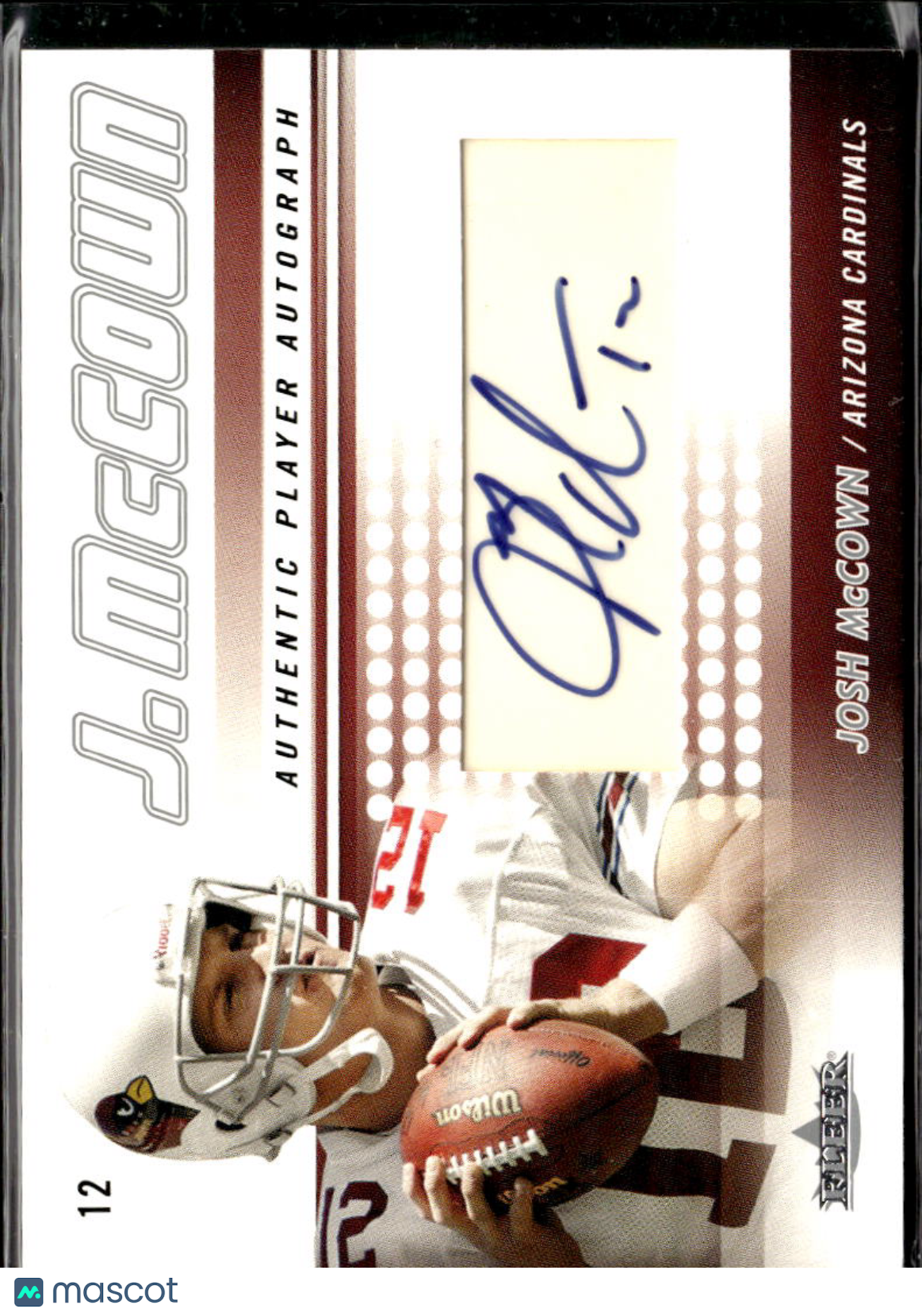 Josh McCown 2005 Fleer Showcase Auto Autograph 233/300 Arizona Cardinals