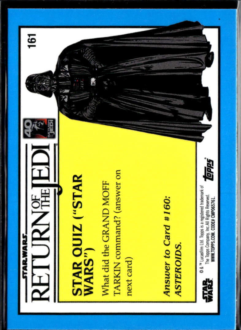 2023 Topps Chrome Sapphire Star Wars Return of the Jedi 40th Anniversary #161