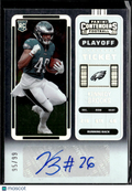 Kennedy Brooks 2022 Contenders Auto Autograph RC /99 Sooners Philadelphia Eagles