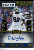 Sedrick Van Pran 2024 Contenders Auto Autograph RC 62/99 Buffalo Bills