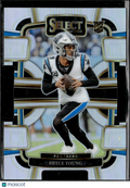 Bryce Young 2023 Select Silver Prizm Die-Cut Rookie RC Carolina Panthers