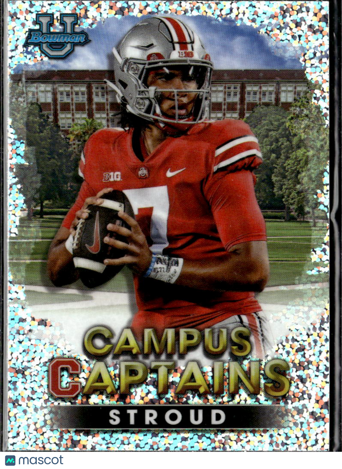 C.J. Stroud 2022 Bowman's Best Campus Captains Shimmer RC Ohio State Buckeyes
