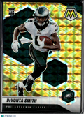DeVonta Smith 2021 Mosaic RC Rookie Yellow Reactive Philadelphia Eagles