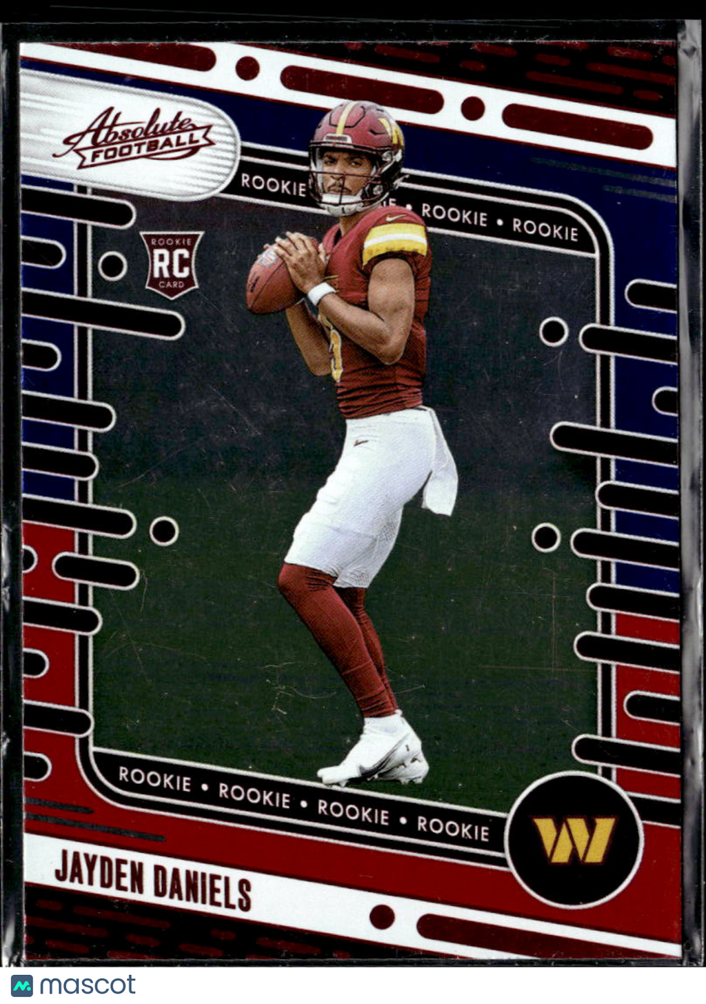 Jayden Daniels 2024 Absolute Red Blue Rookie RC Washington Commanders