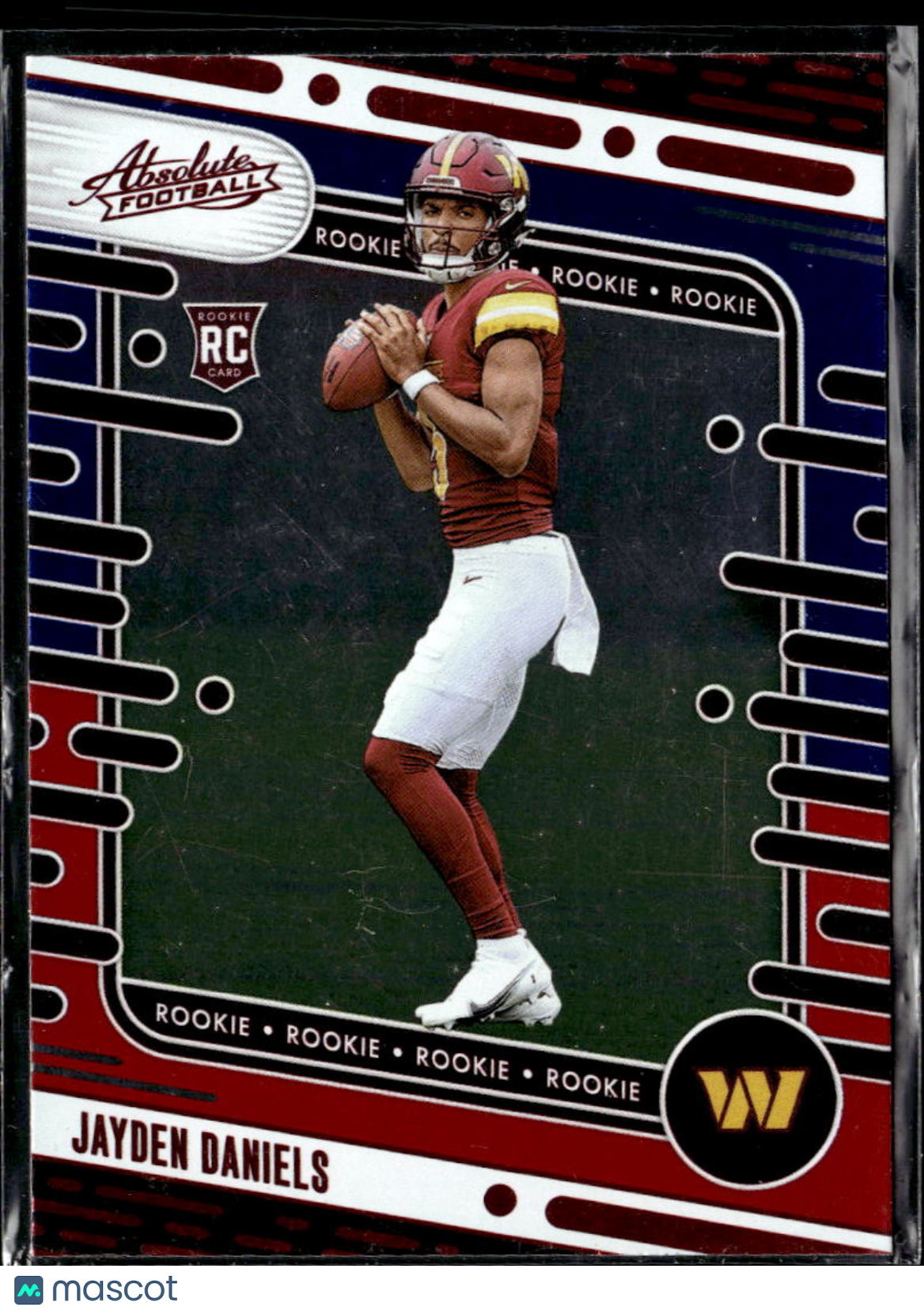 Jayden Daniels 2024 Absolute Red Blue Rookie RC Washington Commanders