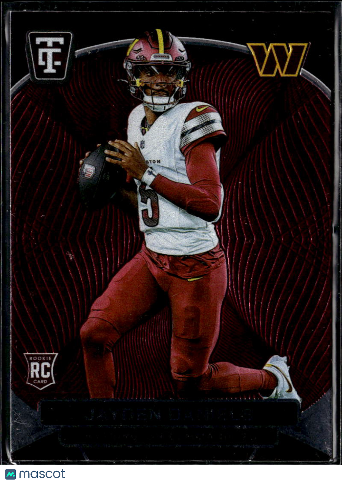 Jayden Daniels 2024 Totally Certified Red Rookie RC Washington Commanders