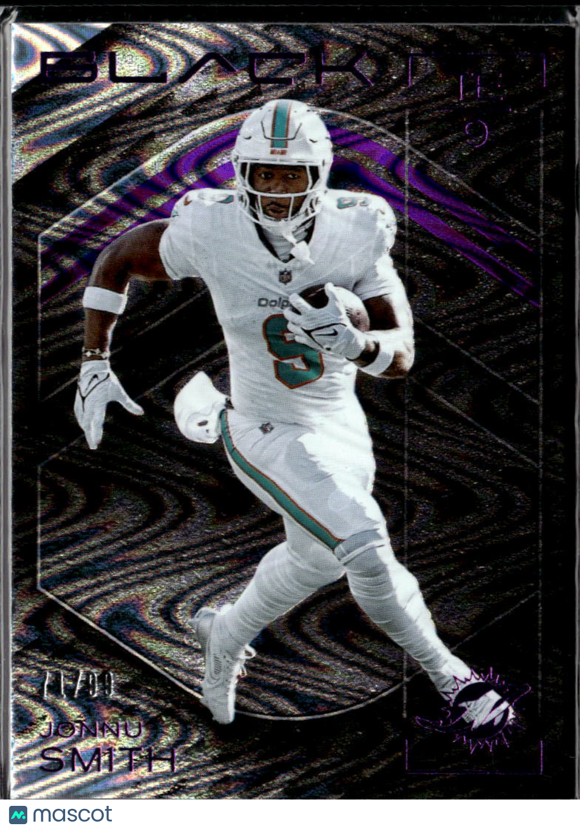 Jonnu Smith 2025 Panini Black Football Purple /99 Miami Dolphins