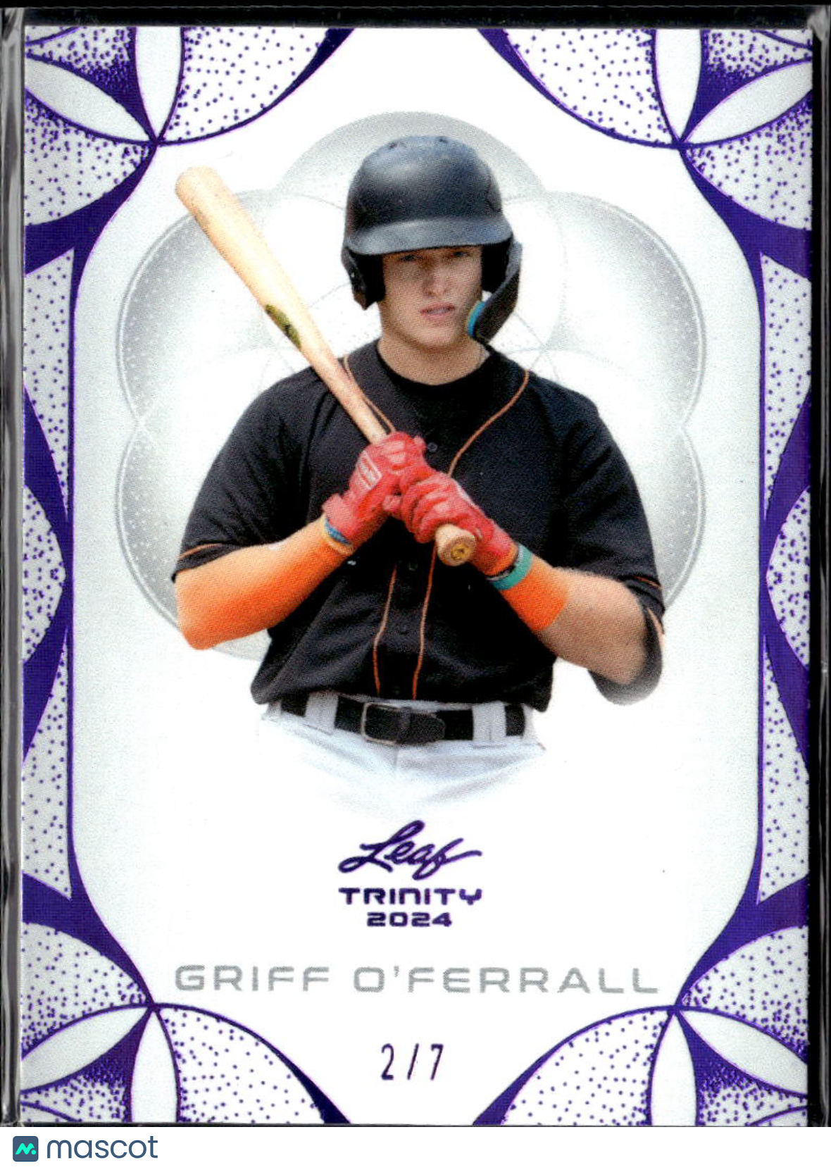 Griff O'Ferrall 2024 Leaf Trinity Purple 2/7 Baltimore Orioles