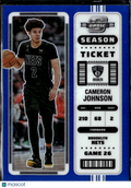 Cameron Johnson 2023 Panini Contenders Optic Basketball Blue /99Brooklyn Nets