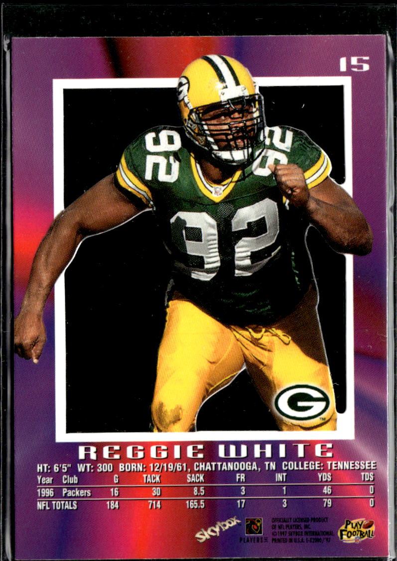 Reggie White 1997 SkyBox E-X2000 Green Bay Packers