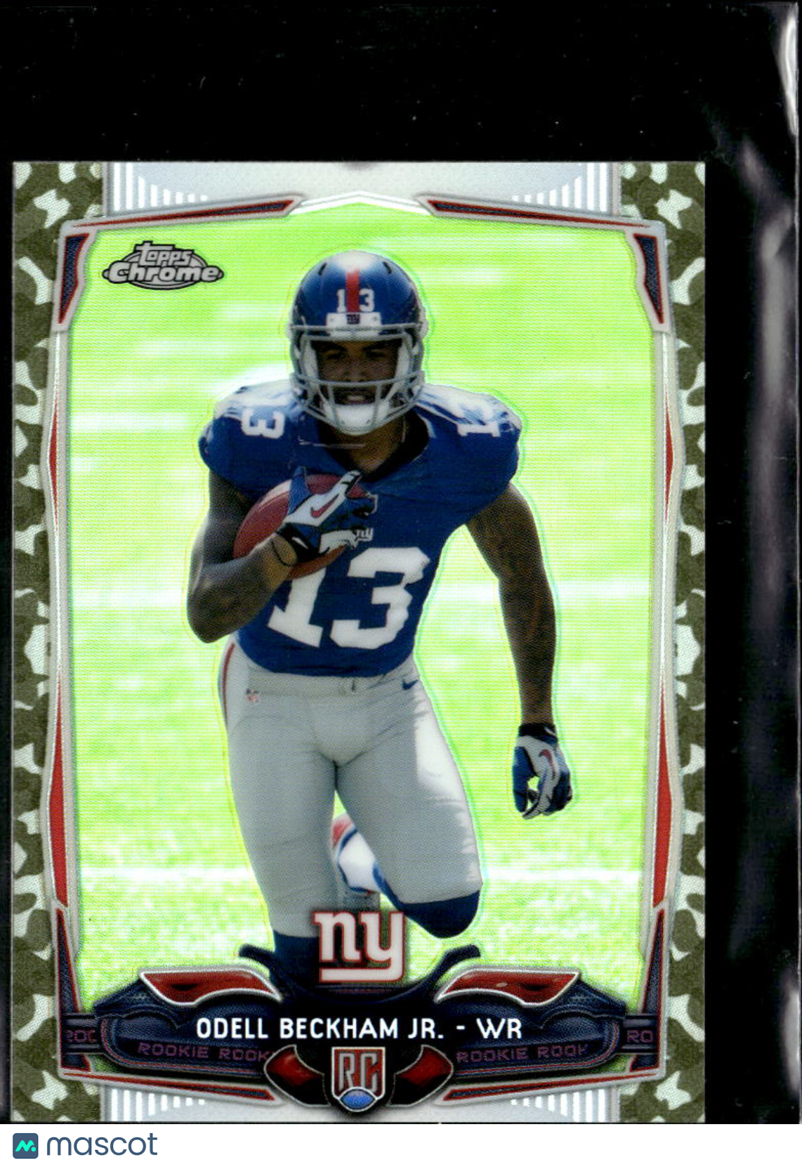 Odell Beckham Jr. 2014 Topps Chrome Mini Camo Refractor RC 77/99 New York Giants