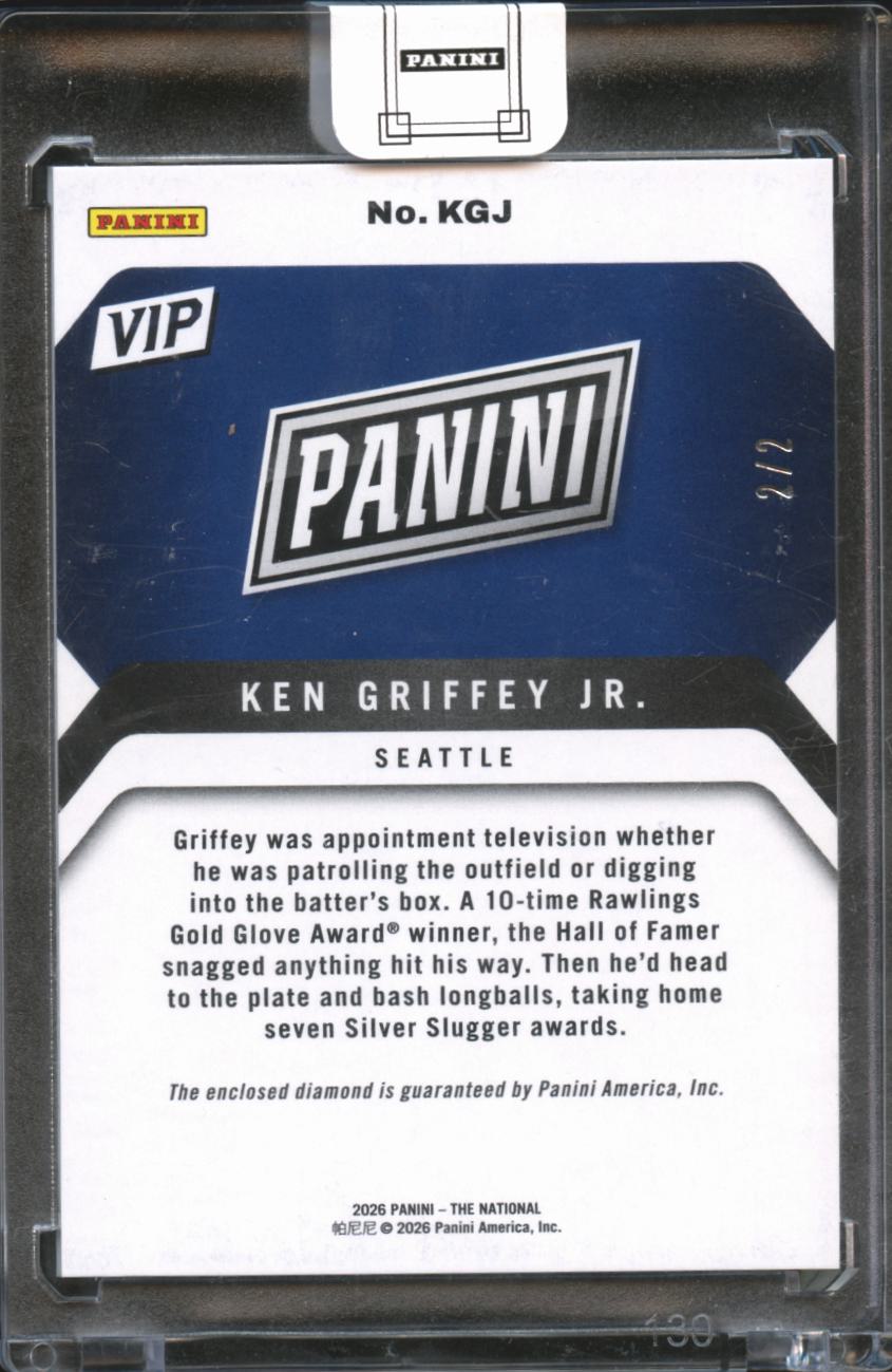 Ken Griffey Jr. 2026 Panini National VIP Diamond 2/2 Seattle Mariners