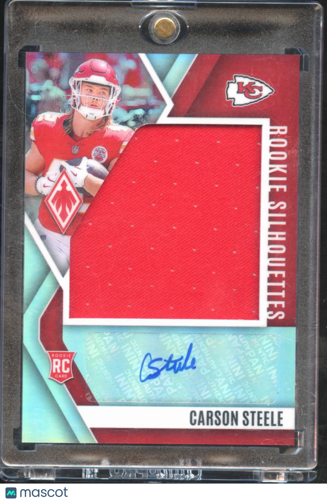 Carson Steele 2025 Phoenix Auto Autograph Patch RC 103/149 Kansas City Chiefs