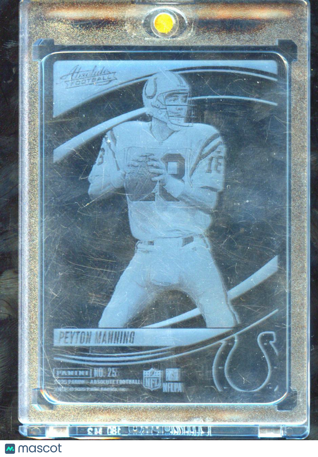 Peyton Manning 2025 Absolute Glass SSP CASE HIT #25 Indianapolis Colts