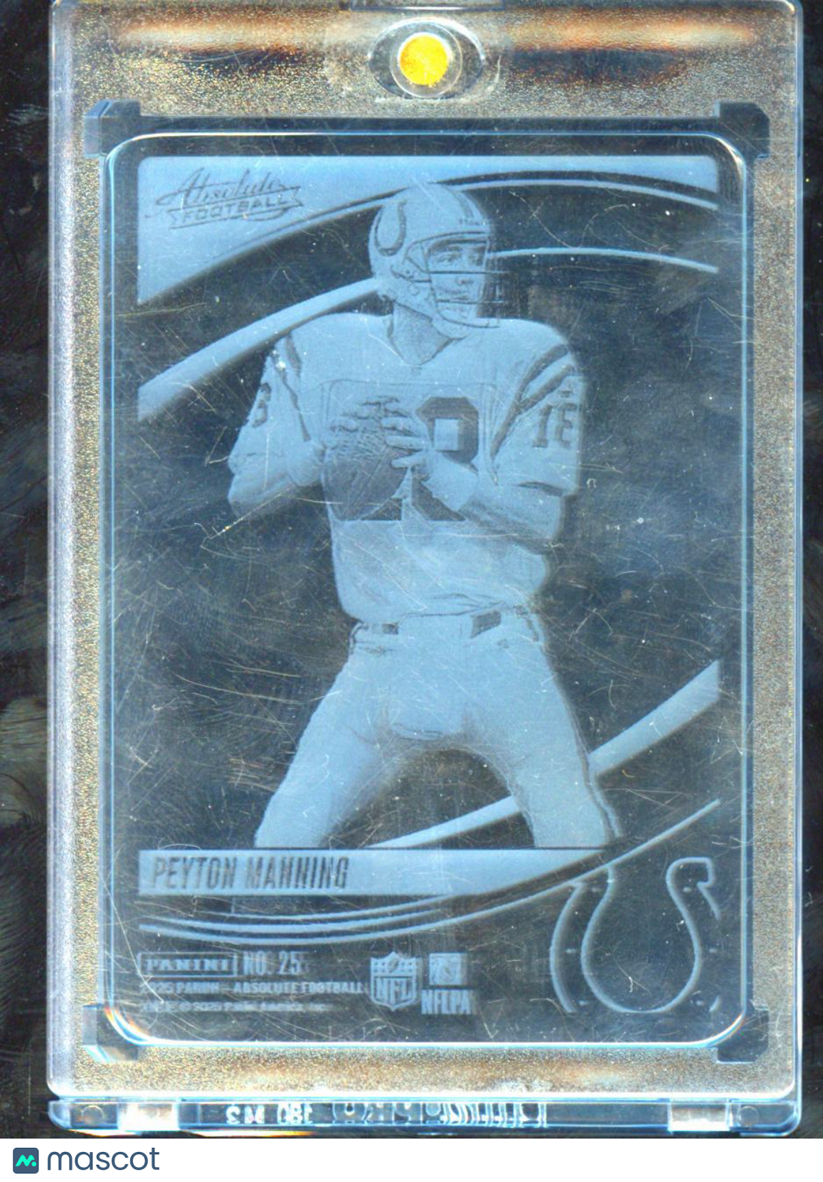 Peyton Manning 2025 Absolute Glass SSP CASE HIT #25 Indianapolis Colts