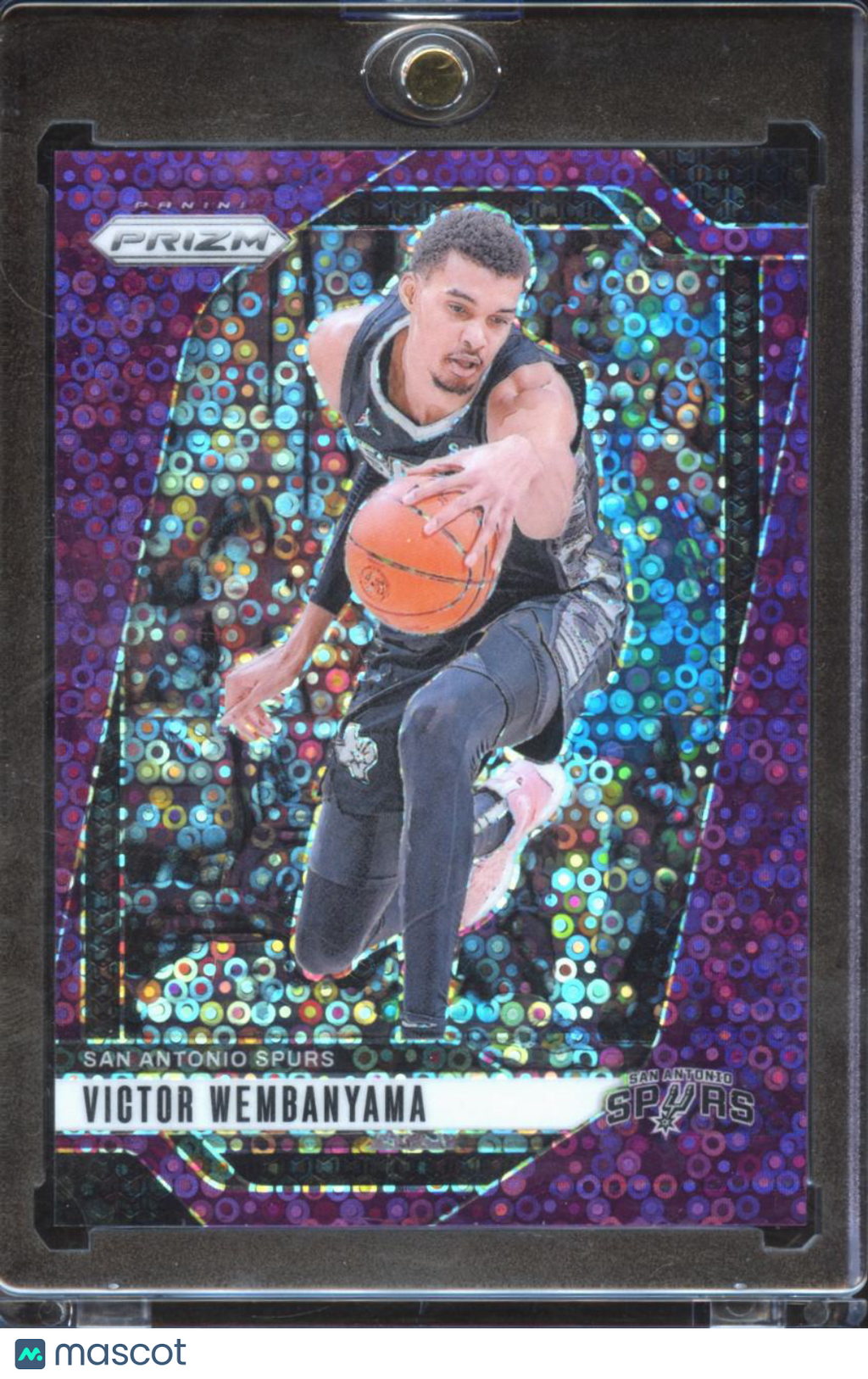 Victor Wembanyama 2024-25 Prizm Purple Disco 55/75 San Antonio Spurs