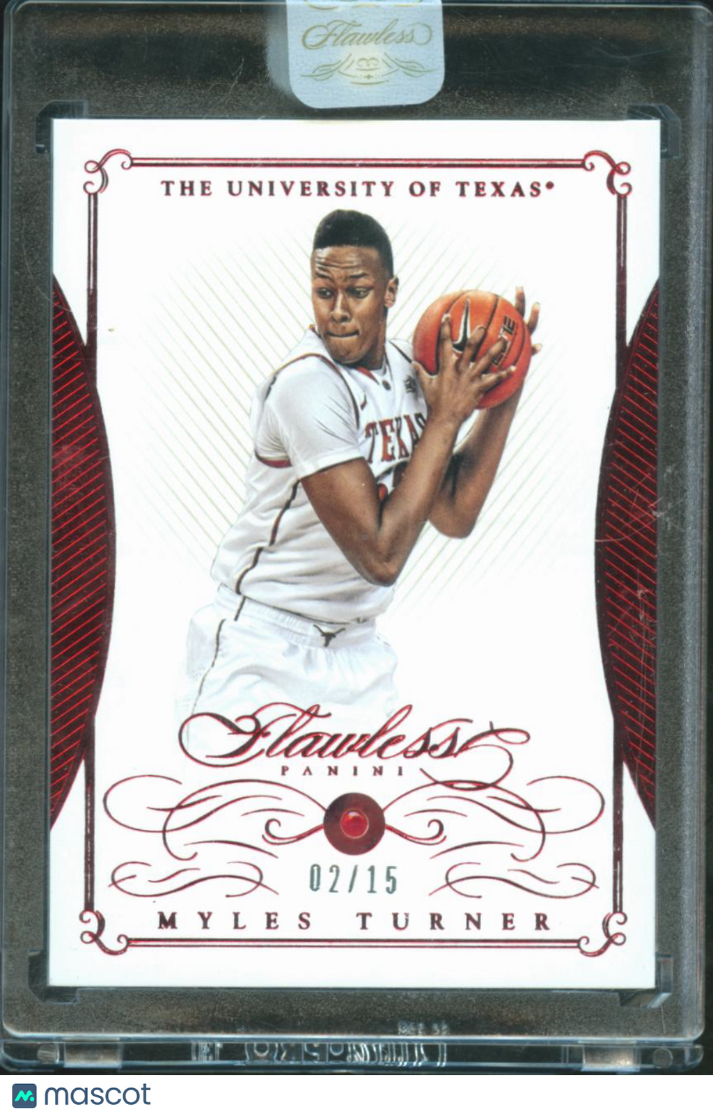 Myles Turner 2016 Flawless Collegiate Ruby Gem 2/15 Texas Longhorns