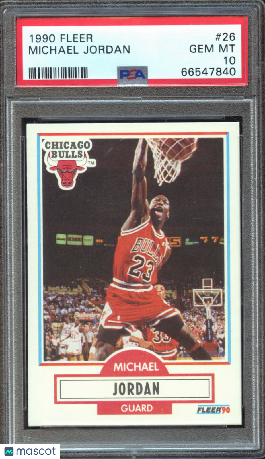 Michael Jordan 1990 Fleer Basketball Card #26 PSA 10