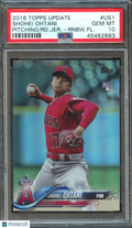 Shohei Ohtani 2018 Topps Update Rainbow Foil SSP RC Rookie LA Angels #US1 PSA 10