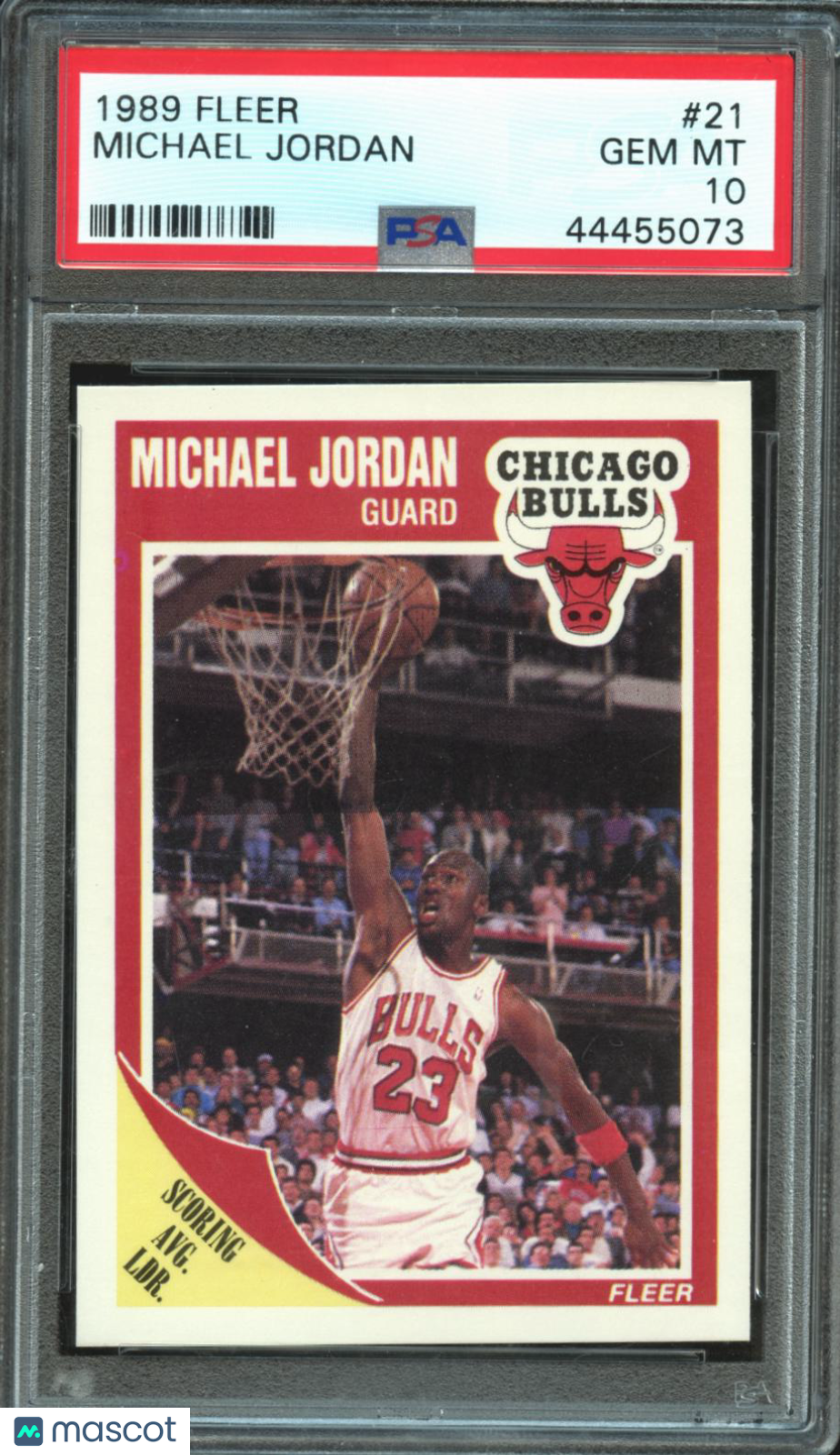 Michael Jordan 1989 Fleer Basketball Card #21 Chicago Bulls PSA 10